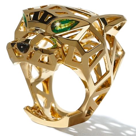 cartier panther ring on finger.